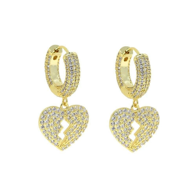 Broken Heart Earrings