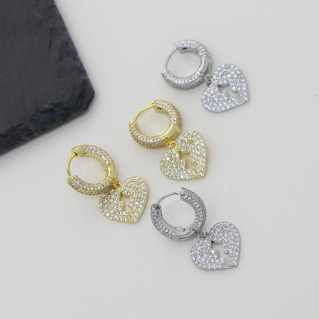 Broken Heart Earrings