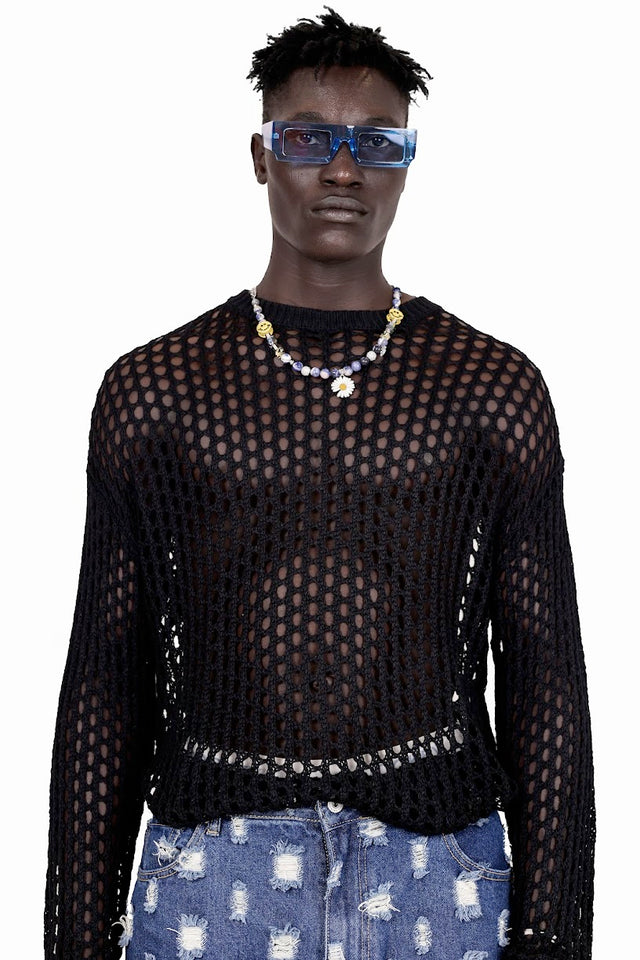 KNIT NET TOP