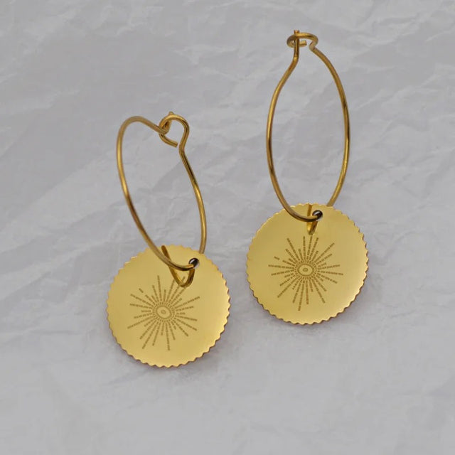 RETRO GOLD PLATED EARRINGS