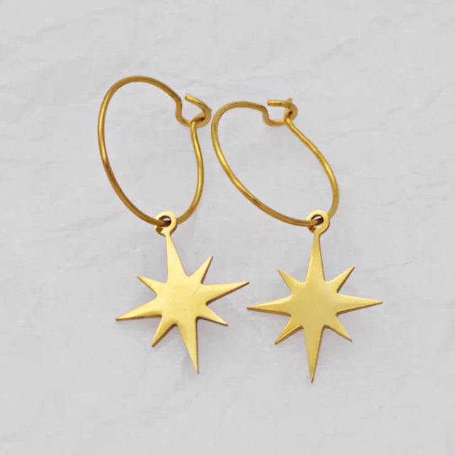 RETRO GOLD PLATED EARRINGS