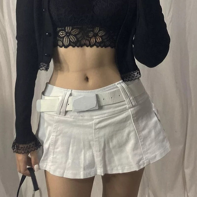LINED MINI SKIRT