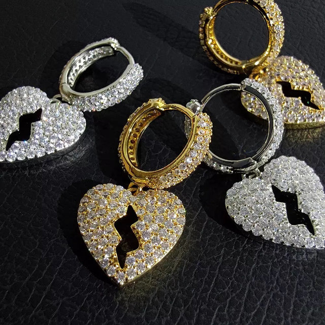 Broken Heart Earrings