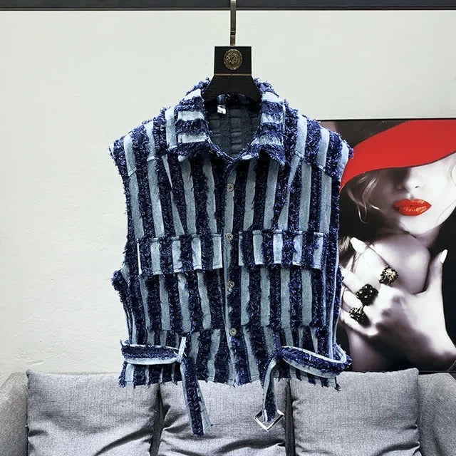 FLY DENIM VEST (2 COLORS)