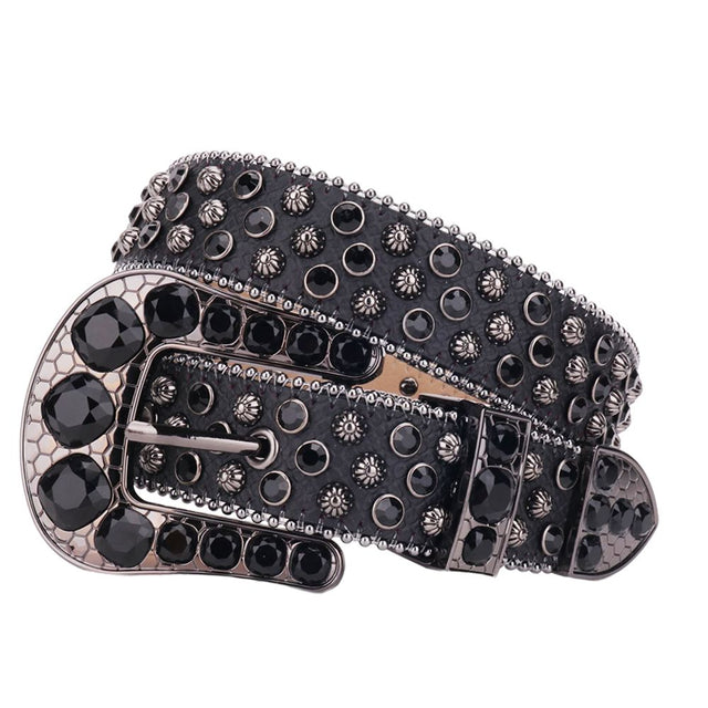 STUDD RHINESTONE BELT