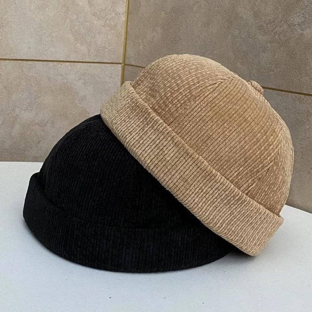 CORDUROY BRIMLESS HAT