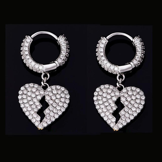 Broken Heart Earrings